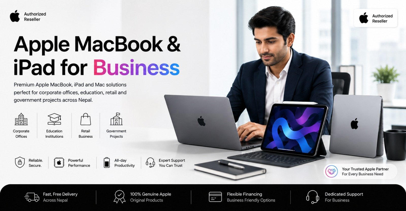 Apple MacBook & iPad for Business - Sunlite Systems Pvt Ltd, Apple Authorized Dealer Nepal
