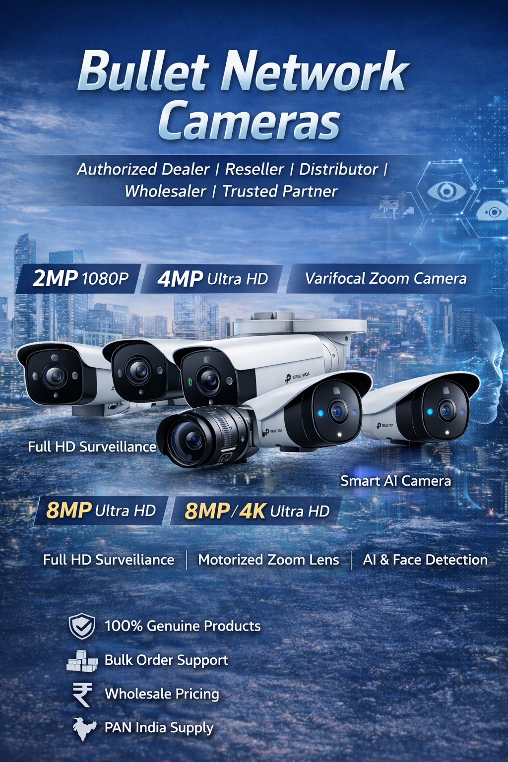 4K Bullet Network Camera India