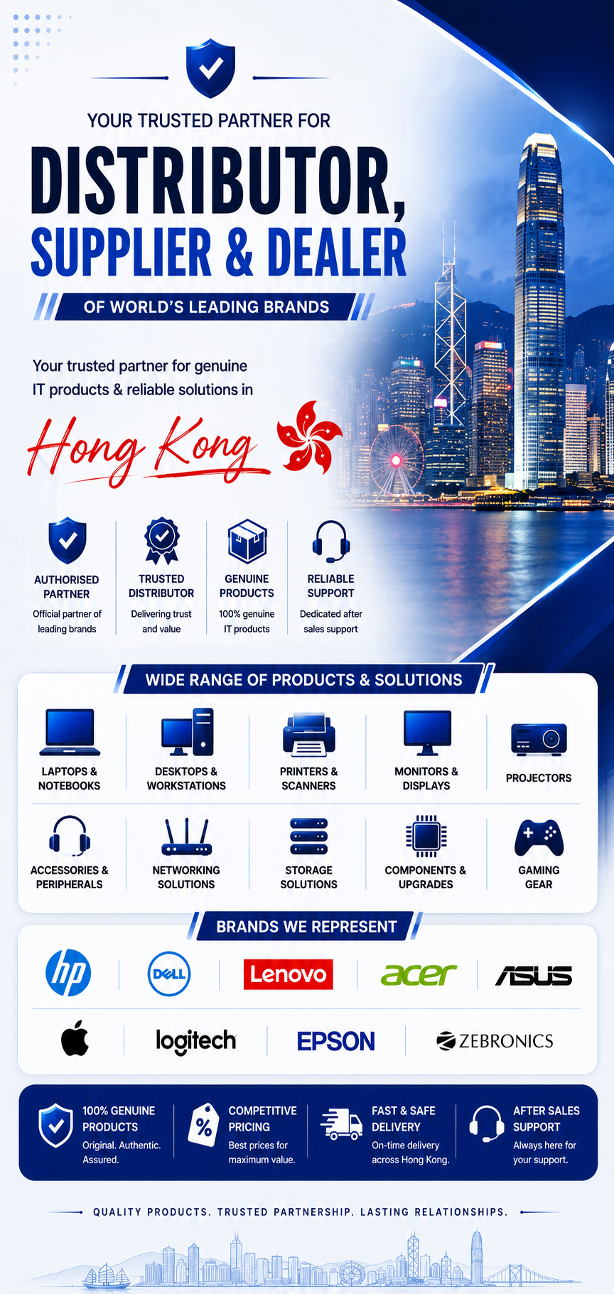 Authorized Dealers & Distributors in Hong Kong - Apple, HP, Dell, Lenovo, Acer - Sunlite Systems