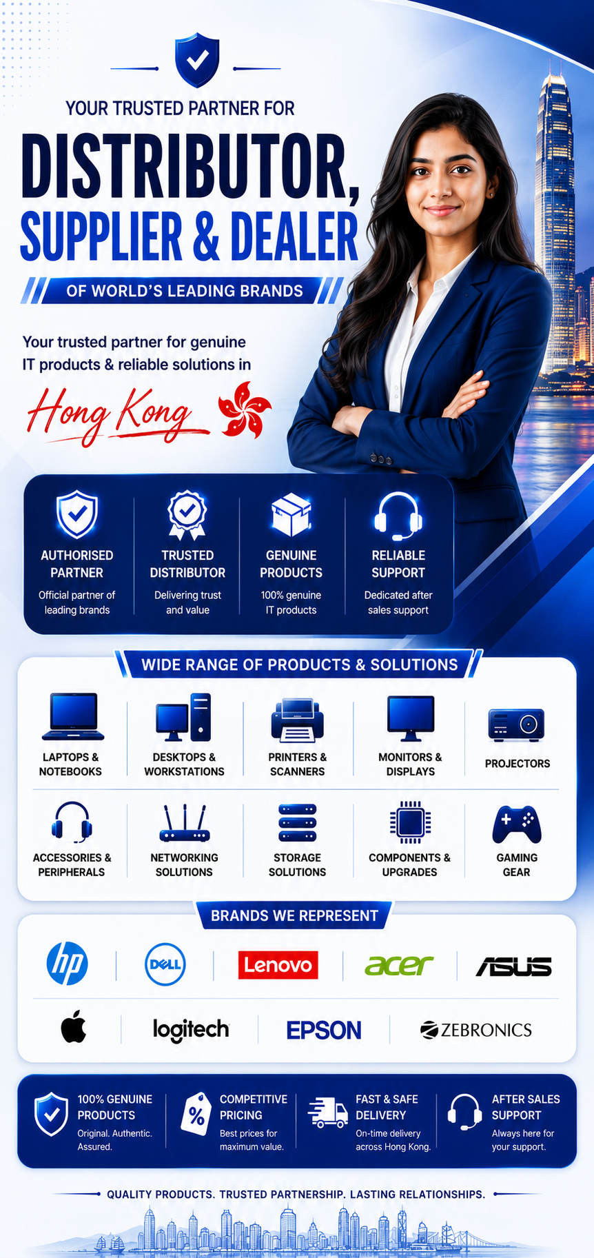 Authorized Apple, HP, Dell, Lenovo Distributor Hong Kong