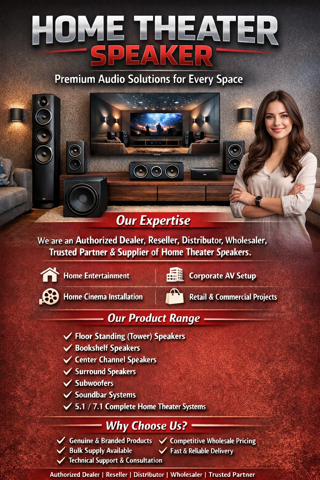 Home Theatre Speaker Dealer India