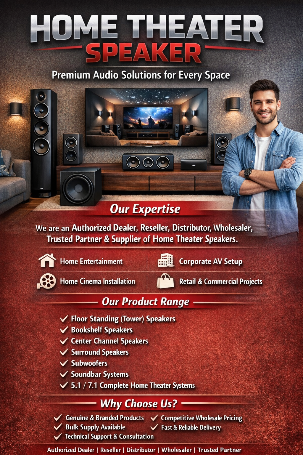 Premium Home Theatre Speaker India