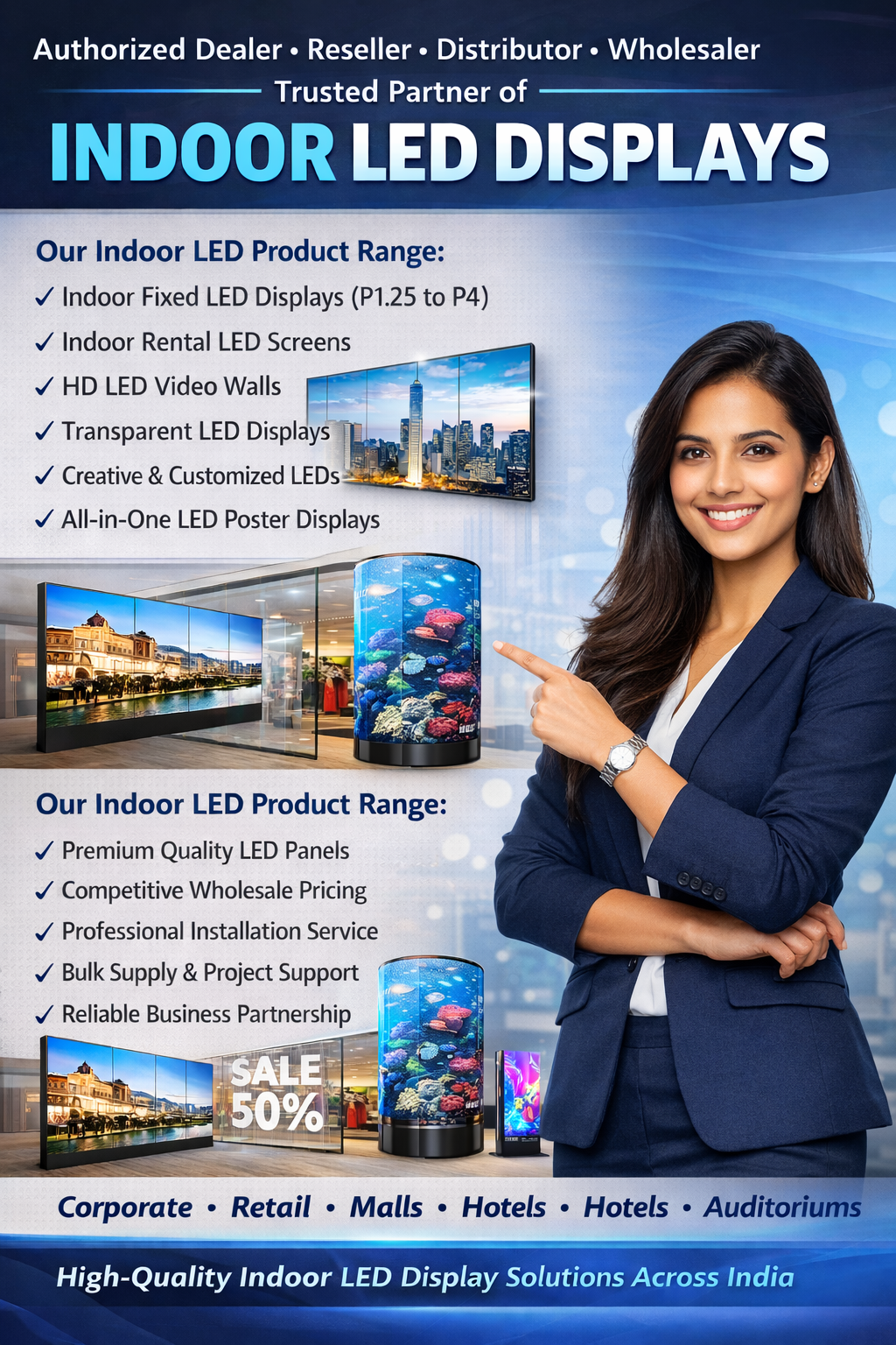 Fine Pixel Pitch Indoor LED Display India