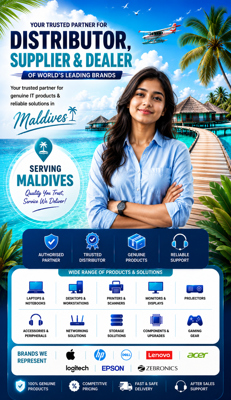 Authorized Apple, HP, Dell, Lenovo Distributor Maldives