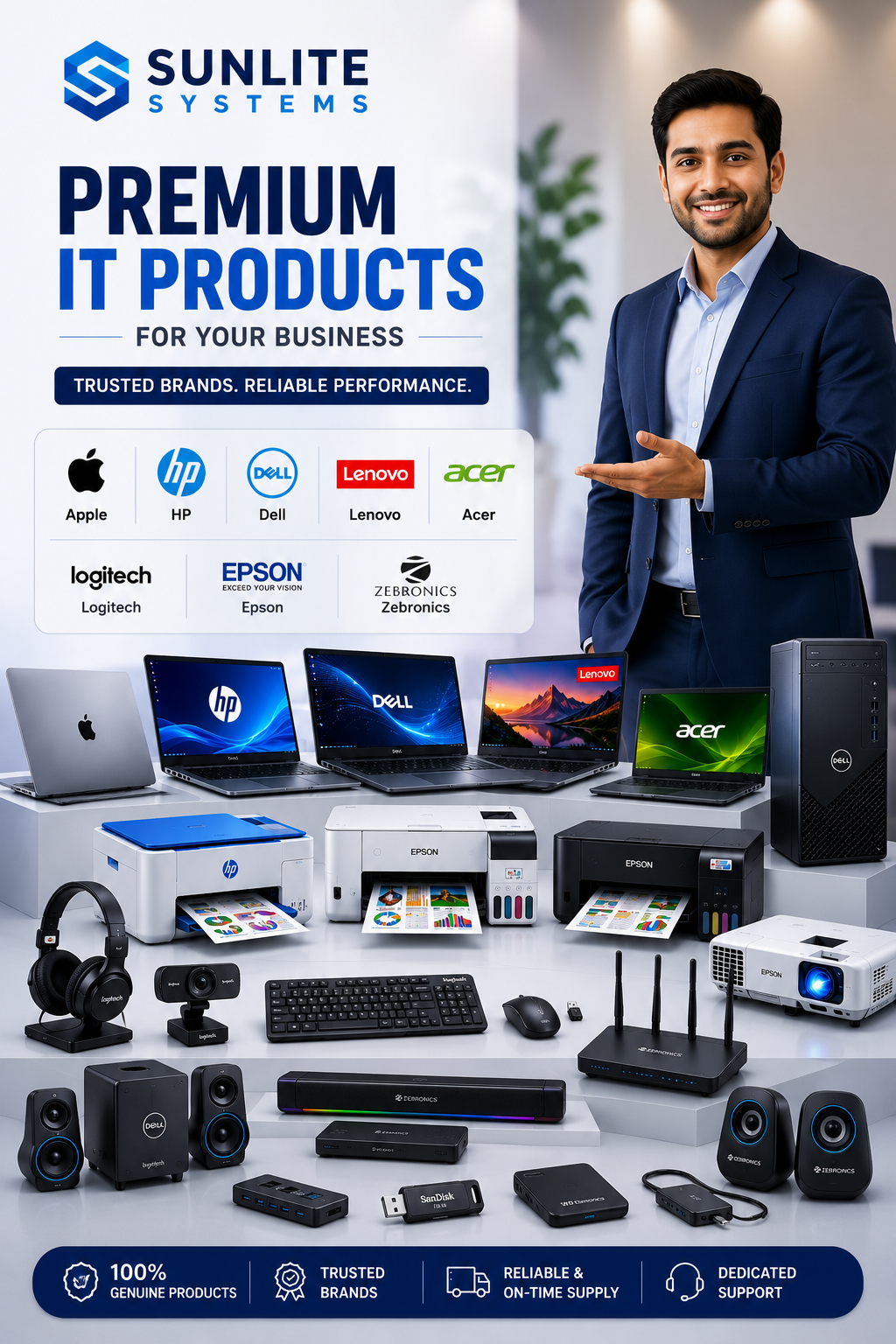 Authorized Dealers & Distributors in Myanmar - Apple, HP, Dell, Lenovo, Acer - Sunlite Systems
