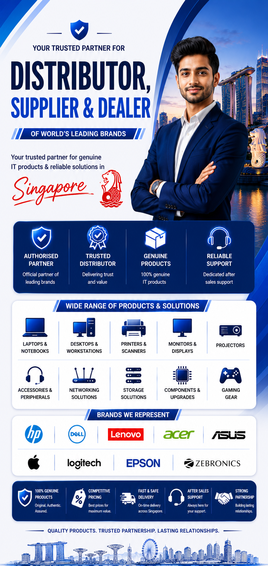 Authorized Dealers & Distributors in Singapore - Apple, HP, Dell, Lenovo, Acer - Sunlite Systems