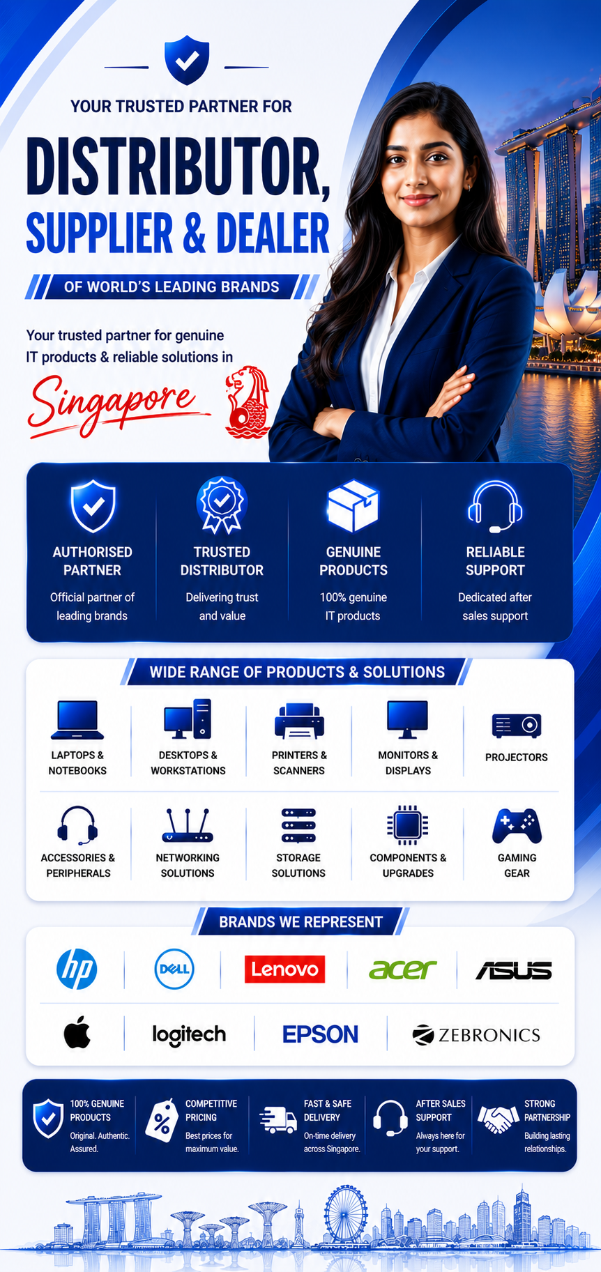 Authorized Apple, HP, Dell, Lenovo Distributor Singapore